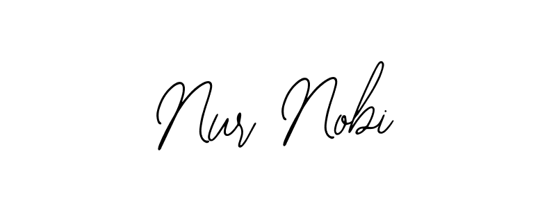 Also You can easily find your signature by using the search form. We will create Nur Nobi name handwritten signature images for you free of cost using Bearetta-2O07w sign style. Nur Nobi signature style 12 images and pictures png