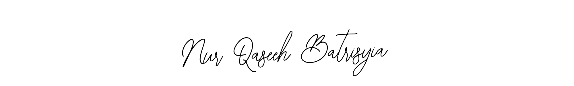 Make a beautiful signature design for name Nur Qaseeh Batrisyia. With this signature (Bearetta-2O07w) style, you can create a handwritten signature for free. Nur Qaseeh Batrisyia signature style 12 images and pictures png