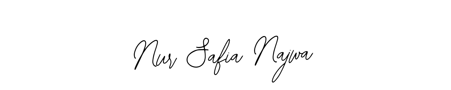 Make a short Nur Safia Najwa signature style. Manage your documents anywhere anytime using Bearetta-2O07w. Create and add eSignatures, submit forms, share and send files easily. Nur Safia Najwa signature style 12 images and pictures png