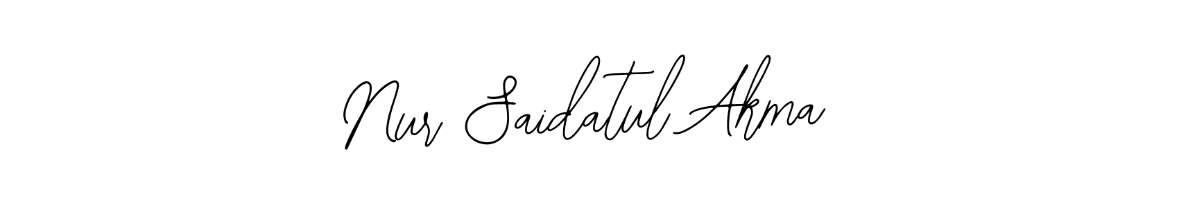 This is the best signature style for the Nur Saidatul Akma name. Also you like these signature font (Bearetta-2O07w). Mix name signature. Nur Saidatul Akma signature style 12 images and pictures png