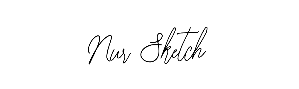 if you are searching for the best signature style for your name Nur Sketch. so please give up your signature search. here we have designed multiple signature styles  using Bearetta-2O07w. Nur Sketch signature style 12 images and pictures png