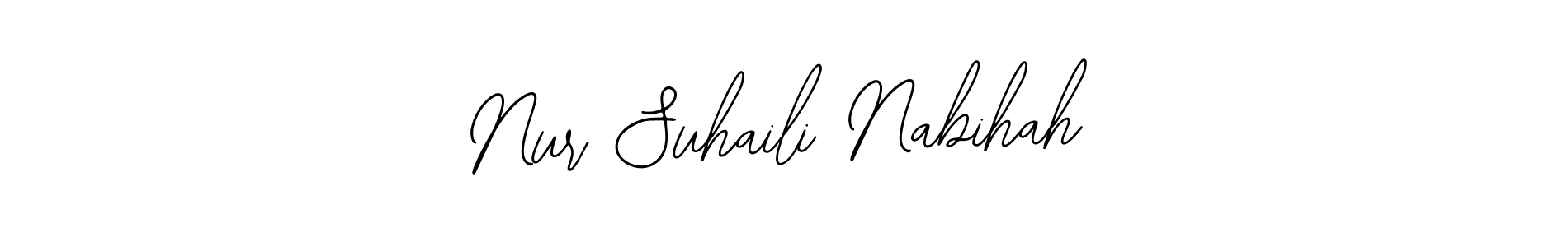 How to Draw Nur Suhaili Nabihah signature style? Bearetta-2O07w is a latest design signature styles for name Nur Suhaili Nabihah. Nur Suhaili Nabihah signature style 12 images and pictures png