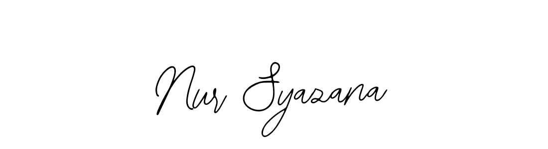 Make a beautiful signature design for name Nur Syazana. With this signature (Bearetta-2O07w) style, you can create a handwritten signature for free. Nur Syazana signature style 12 images and pictures png