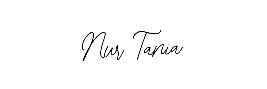 The best way (Bearetta-2O07w) to make a short signature is to pick only two or three words in your name. The name Nur Tania include a total of six letters. For converting this name. Nur Tania signature style 12 images and pictures png