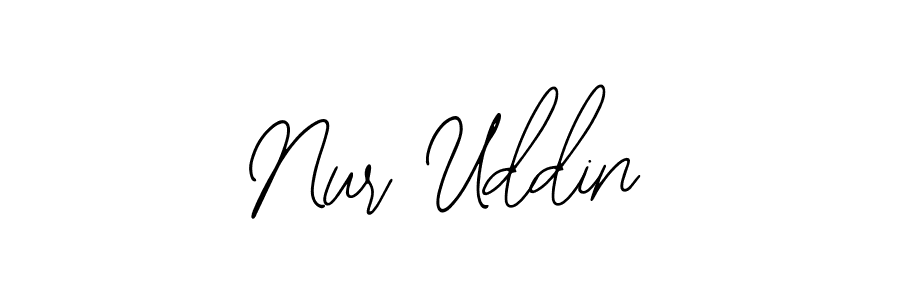 Make a beautiful signature design for name Nur Uddin. With this signature (Bearetta-2O07w) style, you can create a handwritten signature for free. Nur Uddin signature style 12 images and pictures png