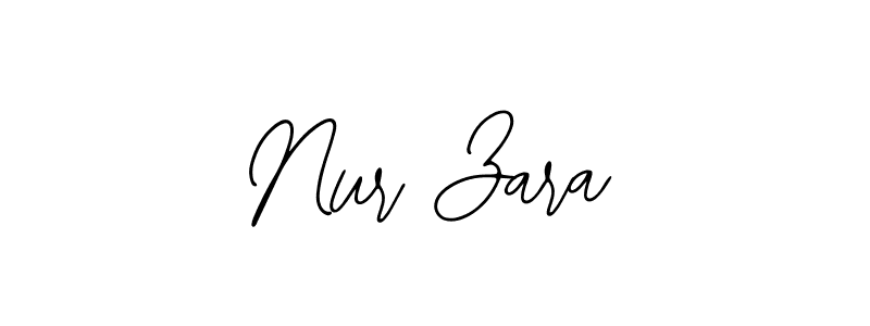 You should practise on your own different ways (Bearetta-2O07w) to write your name (Nur Zara) in signature. don't let someone else do it for you. Nur Zara signature style 12 images and pictures png