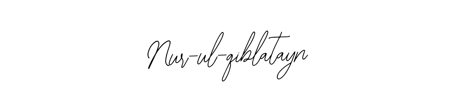Create a beautiful signature design for name Nur-ul-qiblatayn. With this signature (Bearetta-2O07w) fonts, you can make a handwritten signature for free. Nur-ul-qiblatayn signature style 12 images and pictures png