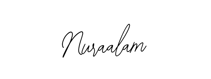 Create a beautiful signature design for name Nuraalam. With this signature (Bearetta-2O07w) fonts, you can make a handwritten signature for free. Nuraalam signature style 12 images and pictures png