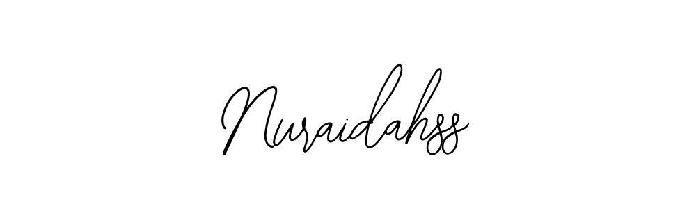 Make a beautiful signature design for name Nuraidahss. Use this online signature maker to create a handwritten signature for free. Nuraidahss signature style 12 images and pictures png