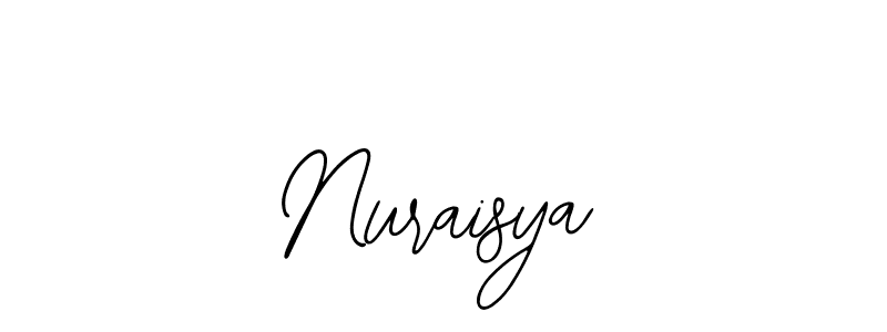 How to make Nuraisya signature? Bearetta-2O07w is a professional autograph style. Create handwritten signature for Nuraisya name. Nuraisya signature style 12 images and pictures png