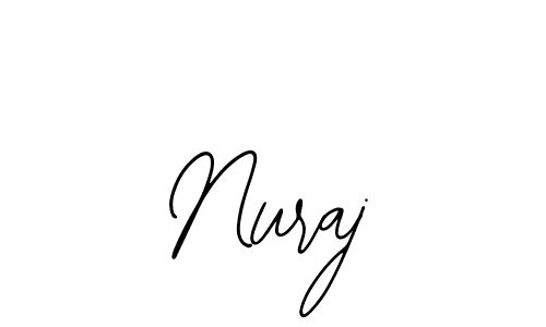 You should practise on your own different ways (Bearetta-2O07w) to write your name (Nuraj) in signature. don't let someone else do it for you. Nuraj signature style 12 images and pictures png