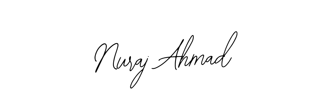 if you are searching for the best signature style for your name Nuraj Ahmad. so please give up your signature search. here we have designed multiple signature styles  using Bearetta-2O07w. Nuraj Ahmad signature style 12 images and pictures png