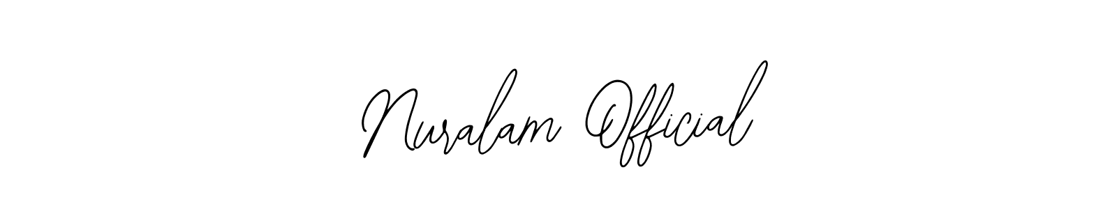 Make a beautiful signature design for name Nuralam Official. Use this online signature maker to create a handwritten signature for free. Nuralam Official signature style 12 images and pictures png