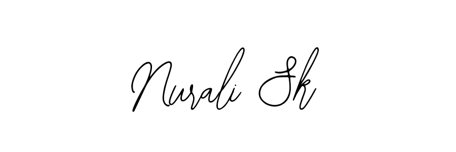 The best way (Bearetta-2O07w) to make a short signature is to pick only two or three words in your name. The name Nurali Sk include a total of six letters. For converting this name. Nurali Sk signature style 12 images and pictures png