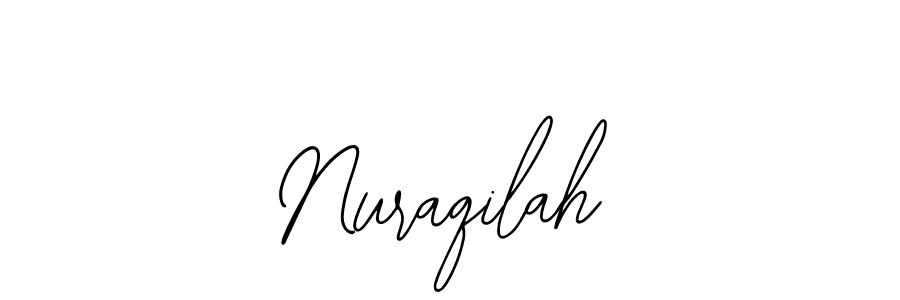 How to make Nuraqilah name signature. Use Bearetta-2O07w style for creating short signs online. This is the latest handwritten sign. Nuraqilah signature style 12 images and pictures png