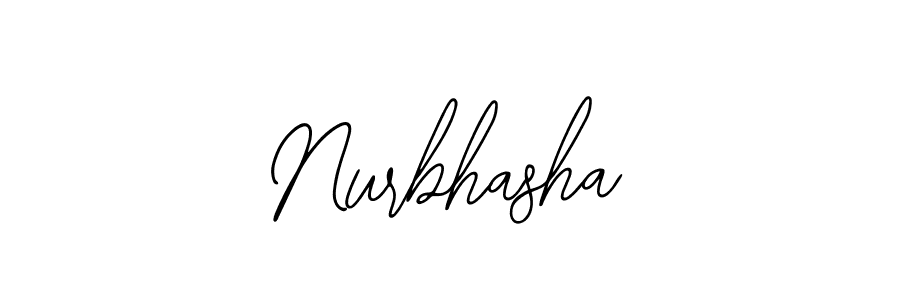 The best way (Bearetta-2O07w) to make a short signature is to pick only two or three words in your name. The name Nurbhasha include a total of six letters. For converting this name. Nurbhasha signature style 12 images and pictures png