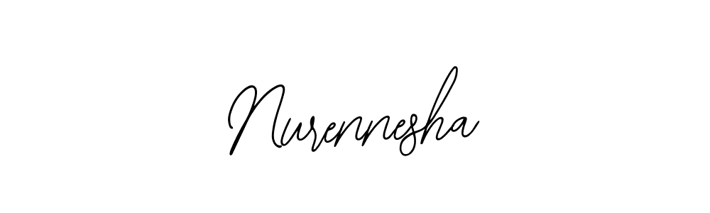 The best way (Bearetta-2O07w) to make a short signature is to pick only two or three words in your name. The name Nurennesha include a total of six letters. For converting this name. Nurennesha signature style 12 images and pictures png