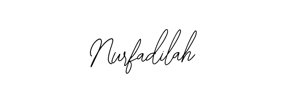 if you are searching for the best signature style for your name Nurfadilah. so please give up your signature search. here we have designed multiple signature styles  using Bearetta-2O07w. Nurfadilah signature style 12 images and pictures png