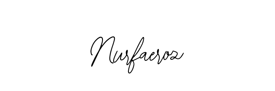 Also You can easily find your signature by using the search form. We will create Nurfaeroz name handwritten signature images for you free of cost using Bearetta-2O07w sign style. Nurfaeroz signature style 12 images and pictures png