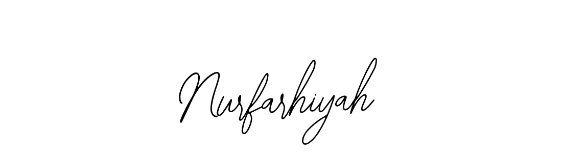 Nurfarhiyah stylish signature style. Best Handwritten Sign (Bearetta-2O07w) for my name. Handwritten Signature Collection Ideas for my name Nurfarhiyah. Nurfarhiyah signature style 12 images and pictures png