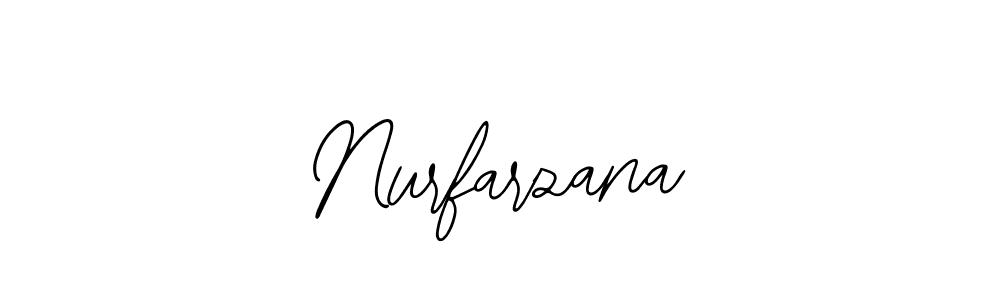 Use a signature maker to create a handwritten signature online. With this signature software, you can design (Bearetta-2O07w) your own signature for name Nurfarzana. Nurfarzana signature style 12 images and pictures png