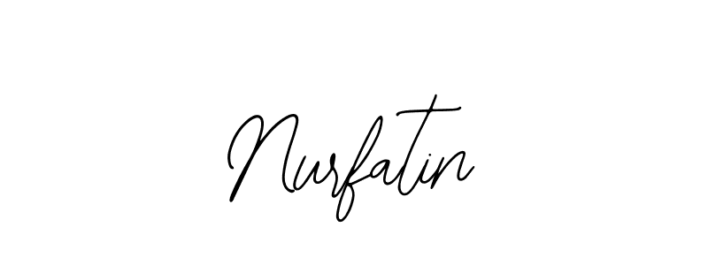 Design your own signature with our free online signature maker. With this signature software, you can create a handwritten (Bearetta-2O07w) signature for name Nurfatin. Nurfatin signature style 12 images and pictures png