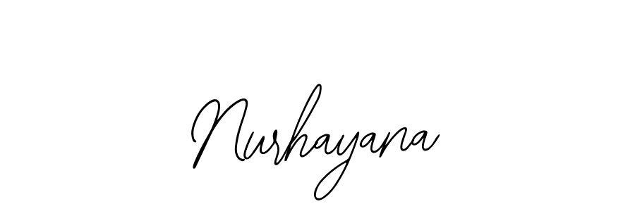 How to make Nurhayana signature? Bearetta-2O07w is a professional autograph style. Create handwritten signature for Nurhayana name. Nurhayana signature style 12 images and pictures png