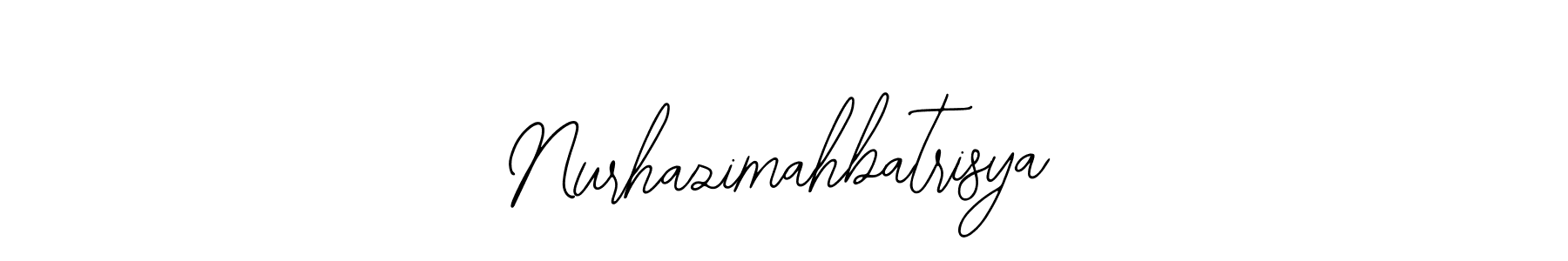 Design your own signature with our free online signature maker. With this signature software, you can create a handwritten (Bearetta-2O07w) signature for name Nurhazimahbatrisya. Nurhazimahbatrisya signature style 12 images and pictures png