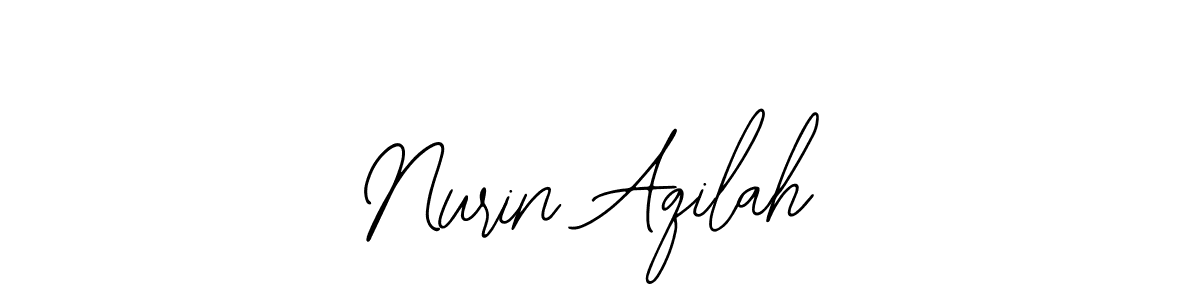 Design your own signature with our free online signature maker. With this signature software, you can create a handwritten (Bearetta-2O07w) signature for name Nurin Aqilah. Nurin Aqilah signature style 12 images and pictures png
