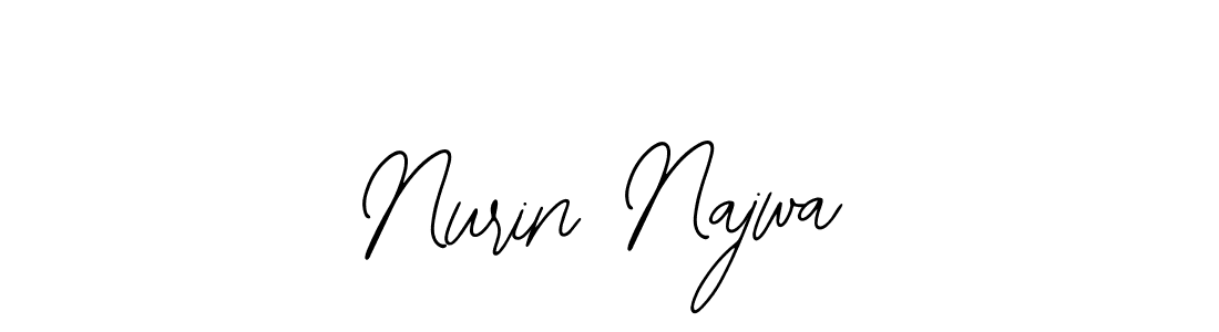 if you are searching for the best signature style for your name Nurin Najwa. so please give up your signature search. here we have designed multiple signature styles  using Bearetta-2O07w. Nurin Najwa signature style 12 images and pictures png