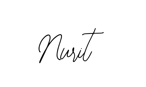 if you are searching for the best signature style for your name Nurit. so please give up your signature search. here we have designed multiple signature styles  using Bearetta-2O07w. Nurit signature style 12 images and pictures png