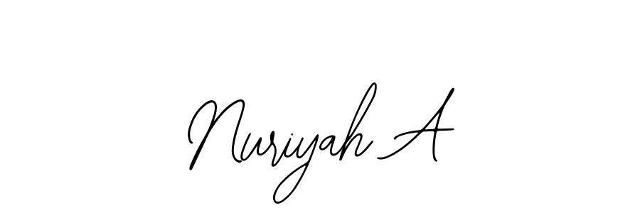 Make a short Nuriyah A signature style. Manage your documents anywhere anytime using Bearetta-2O07w. Create and add eSignatures, submit forms, share and send files easily. Nuriyah A signature style 12 images and pictures png