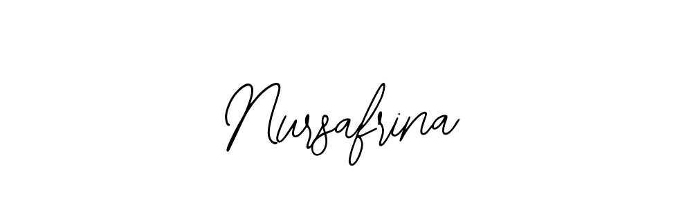 if you are searching for the best signature style for your name Nursafrina. so please give up your signature search. here we have designed multiple signature styles  using Bearetta-2O07w. Nursafrina signature style 12 images and pictures png