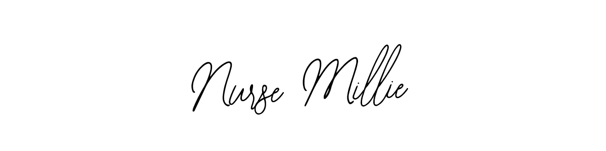 if you are searching for the best signature style for your name Nurse Millie. so please give up your signature search. here we have designed multiple signature styles  using Bearetta-2O07w. Nurse Millie signature style 12 images and pictures png