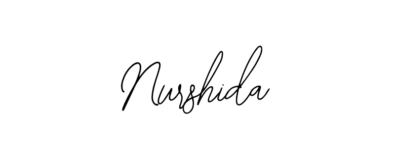 How to make Nurshida signature? Bearetta-2O07w is a professional autograph style. Create handwritten signature for Nurshida name. Nurshida signature style 12 images and pictures png