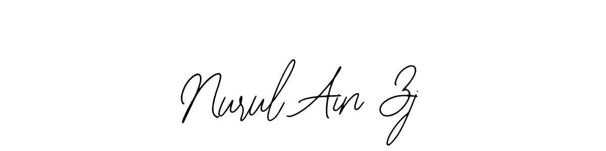 How to Draw Nurul Ain Zj signature style? Bearetta-2O07w is a latest design signature styles for name Nurul Ain Zj. Nurul Ain Zj signature style 12 images and pictures png