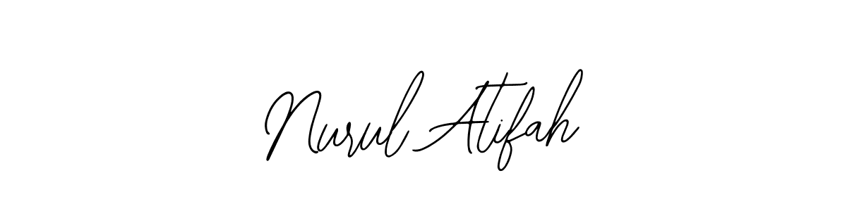 See photos of Nurul Atifah official signature by Spectra . Check more albums & portfolios. Read reviews & check more about Bearetta-2O07w font. Nurul Atifah signature style 12 images and pictures png