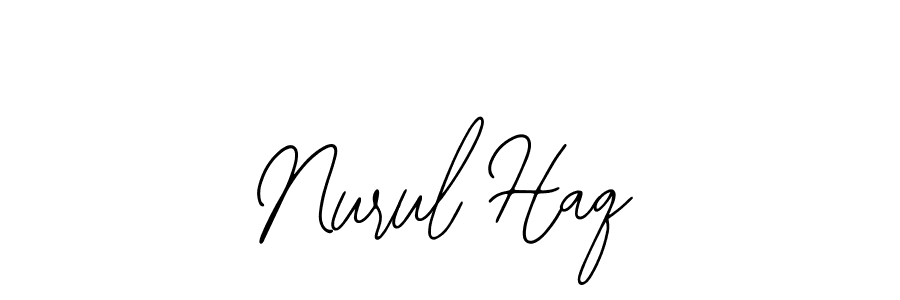 Design your own signature with our free online signature maker. With this signature software, you can create a handwritten (Bearetta-2O07w) signature for name Nurul Haq. Nurul Haq signature style 12 images and pictures png