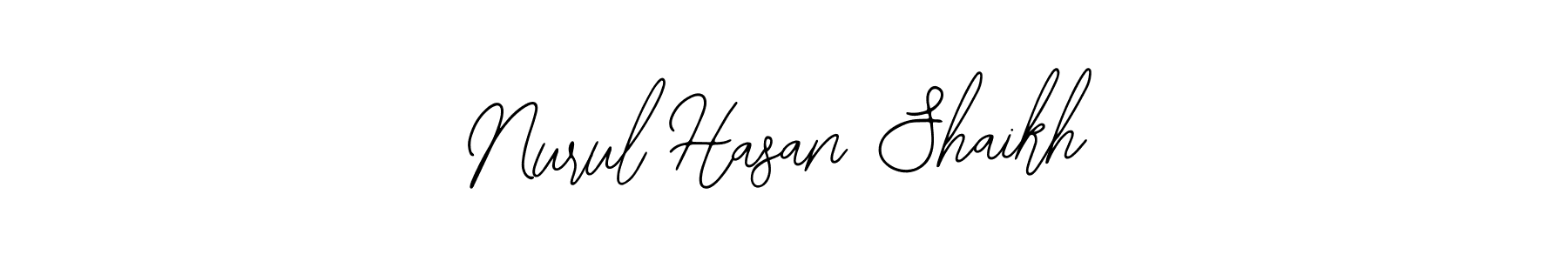 The best way (Bearetta-2O07w) to make a short signature is to pick only two or three words in your name. The name Nurul Hasan Shaikh include a total of six letters. For converting this name. Nurul Hasan Shaikh signature style 12 images and pictures png