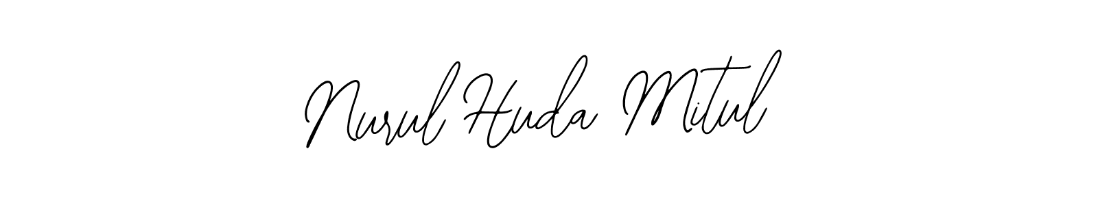 You should practise on your own different ways (Bearetta-2O07w) to write your name (Nurul Huda Mitul) in signature. don't let someone else do it for you. Nurul Huda Mitul signature style 12 images and pictures png