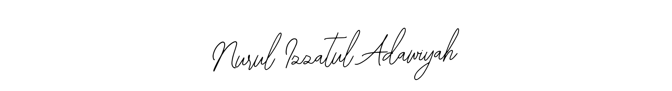 You should practise on your own different ways (Bearetta-2O07w) to write your name (Nurul Izzatul Adawiyah) in signature. don't let someone else do it for you. Nurul Izzatul Adawiyah signature style 12 images and pictures png
