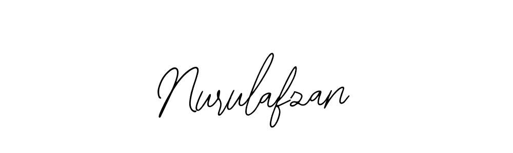 You should practise on your own different ways (Bearetta-2O07w) to write your name (Nurulafzan) in signature. don't let someone else do it for you. Nurulafzan signature style 12 images and pictures png