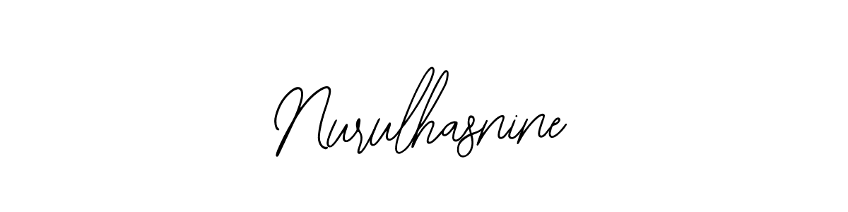 Use a signature maker to create a handwritten signature online. With this signature software, you can design (Bearetta-2O07w) your own signature for name Nurulhasnine. Nurulhasnine signature style 12 images and pictures png