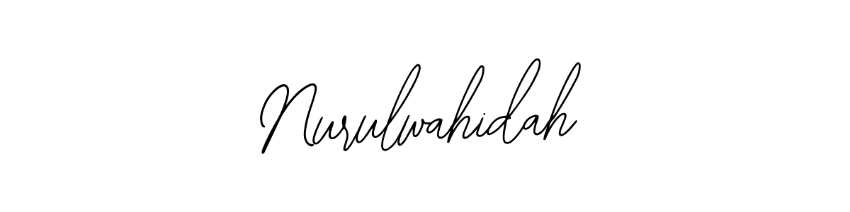 Use a signature maker to create a handwritten signature online. With this signature software, you can design (Bearetta-2O07w) your own signature for name Nurulwahidah. Nurulwahidah signature style 12 images and pictures png