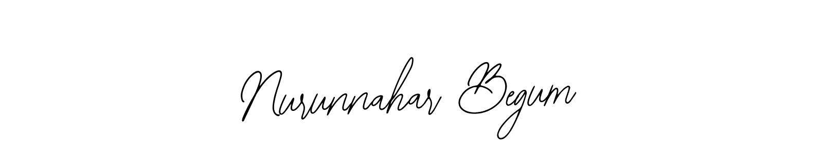 Design your own signature with our free online signature maker. With this signature software, you can create a handwritten (Bearetta-2O07w) signature for name Nurunnahar Begum. Nurunnahar Begum signature style 12 images and pictures png