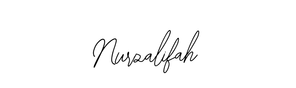 How to Draw Nurzalifah signature style? Bearetta-2O07w is a latest design signature styles for name Nurzalifah. Nurzalifah signature style 12 images and pictures png