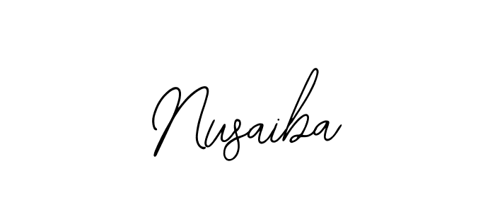 How to make Nusaiba signature? Bearetta-2O07w is a professional autograph style. Create handwritten signature for Nusaiba name. Nusaiba signature style 12 images and pictures png
