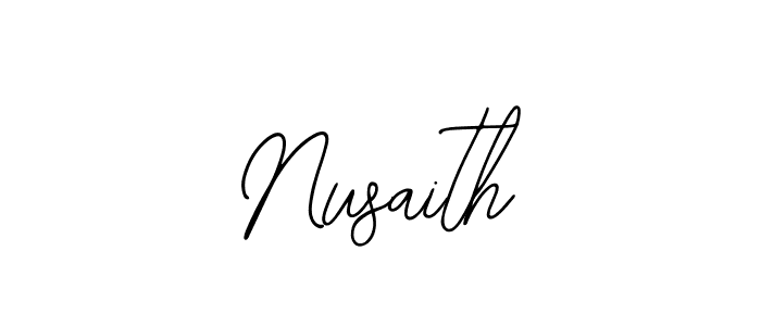 How to make Nusaith signature? Bearetta-2O07w is a professional autograph style. Create handwritten signature for Nusaith name. Nusaith signature style 12 images and pictures png