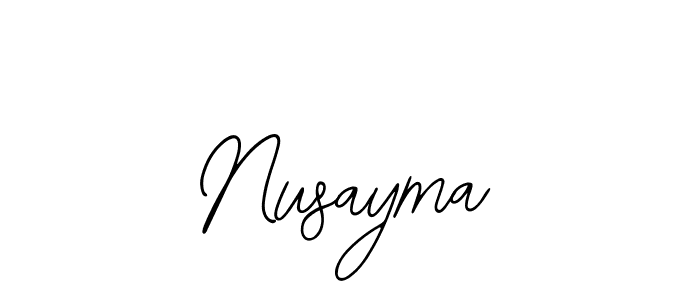Also we have Nusayma name is the best signature style. Create professional handwritten signature collection using Bearetta-2O07w autograph style. Nusayma signature style 12 images and pictures png