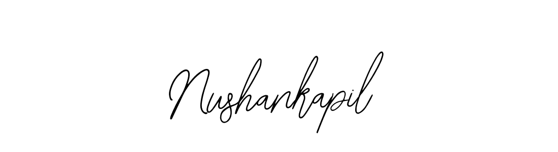 How to make Nushankapil signature? Bearetta-2O07w is a professional autograph style. Create handwritten signature for Nushankapil name. Nushankapil signature style 12 images and pictures png